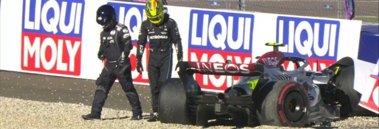 Mercedes declara preocupação após acidente de Hamilton e Russell