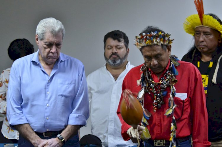 Indígenas de MS conversam sobre suas demandas com André e Carlos Bernardo