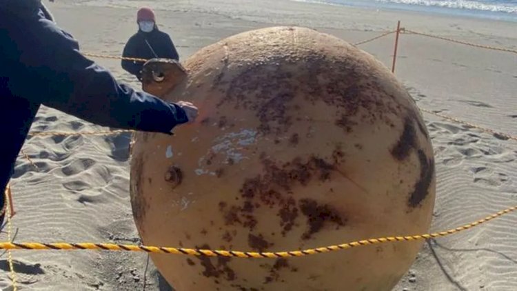 O que é esfera metálica misteriosa que apareceu em praia no Japão, segundo oceanógrafo