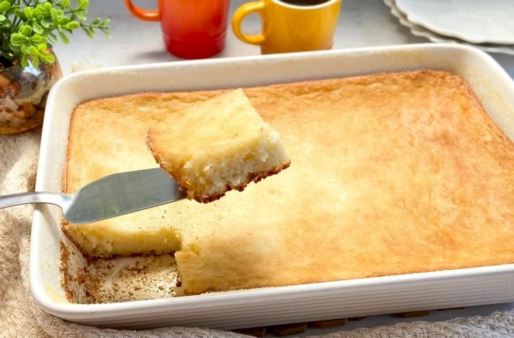 Bolo de arroz sem leite