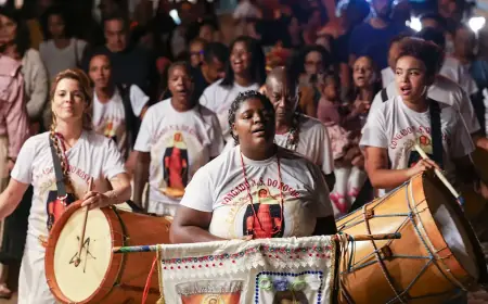 Tambores e cantos marcam abertura do Festival Artes Vertentes